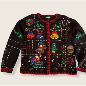 Vintage Ugly Busy Christmas Sweater